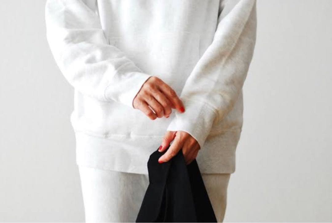 TOUJOURS グレー フードスウェット