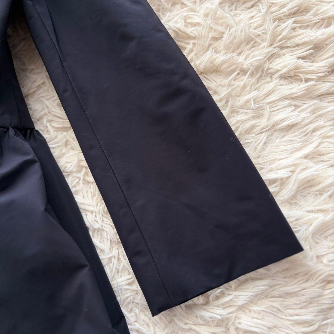 【訳アリ格安✨】M'S GRACYスプリングコート フリル フード ナイロン 紺