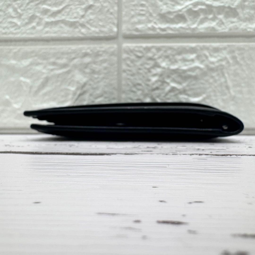 美品✨　モンブラン　マネークリップ　レザー　コンパクトウォレット