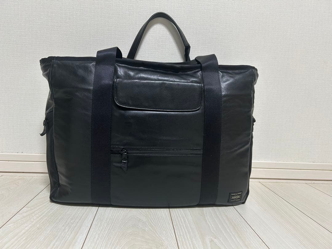 【美品】PORTER レザートート コミューター