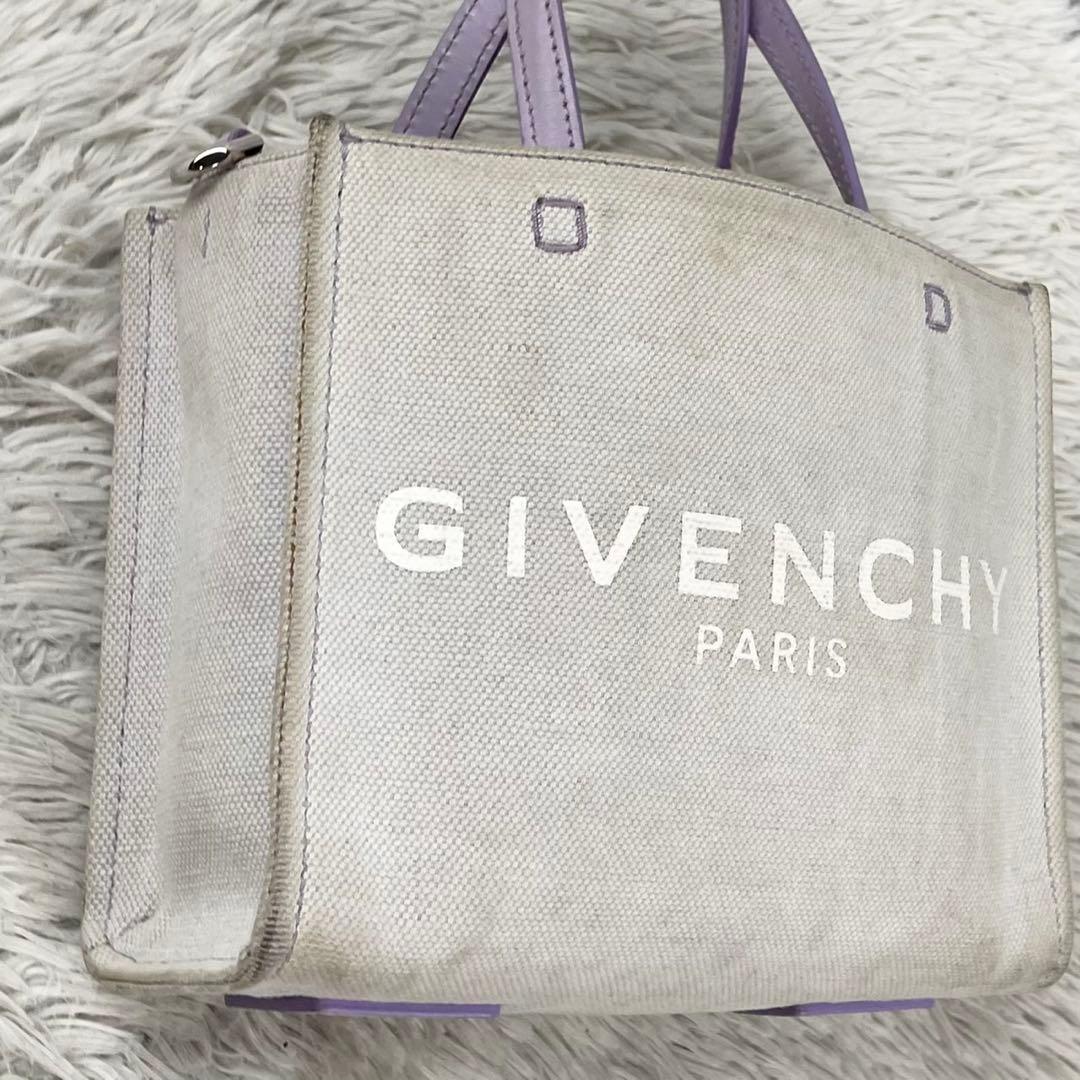 美品 ジバンシー キャンバス 2WAY ショルダーバッグ G-TOTE ミニ