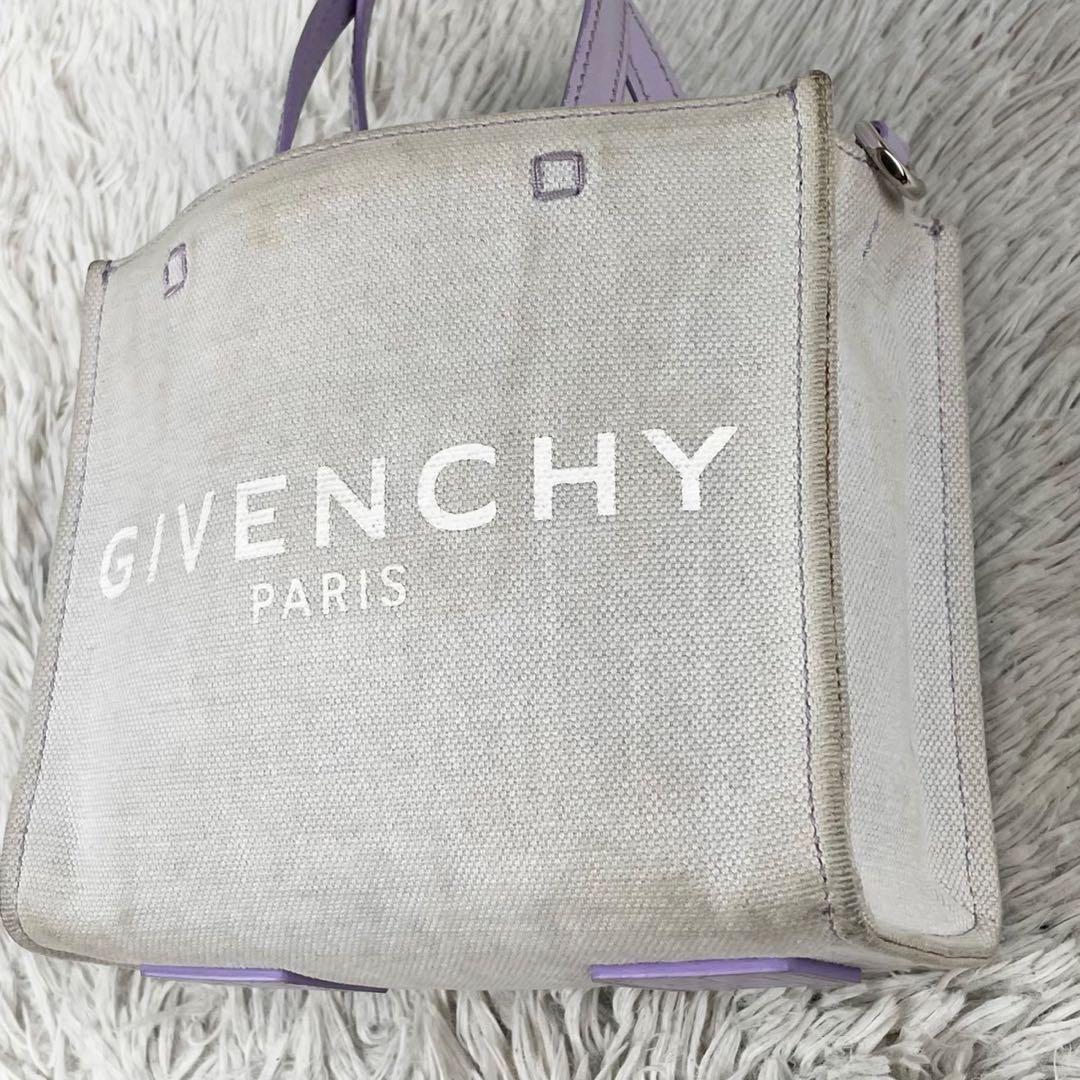 美品 ジバンシー キャンバス 2WAY ショルダーバッグ G-TOTE ミニ