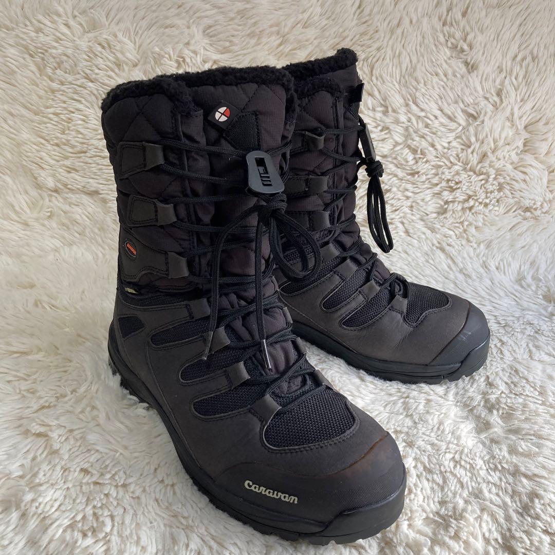 Caravan スノーブーツ ゴアテックス ブラック ウインターブーツ 登山靴