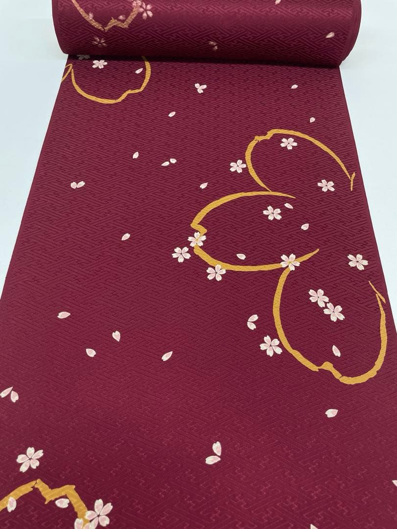 振袖長襦袢 紋意匠 京友禅 通産大臣指定伝統的工芸品 小谷荘夢 桜 正絹 反物