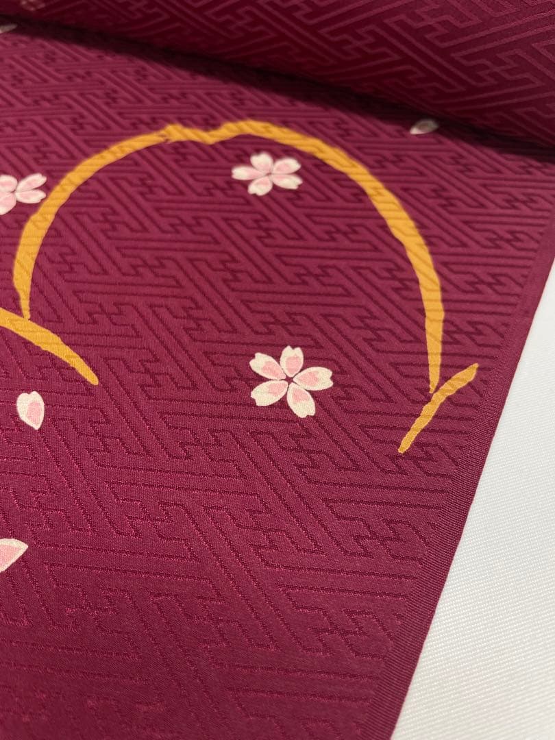 振袖長襦袢 紋意匠 京友禅 通産大臣指定伝統的工芸品 小谷荘夢 桜 正絹 反物