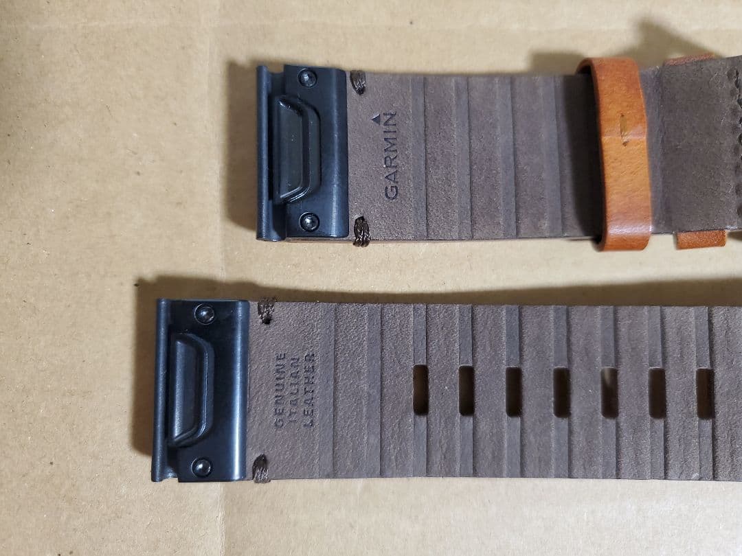 中古 純正 QuickFit26レザー革バンドベルトGARMINガーミンBK