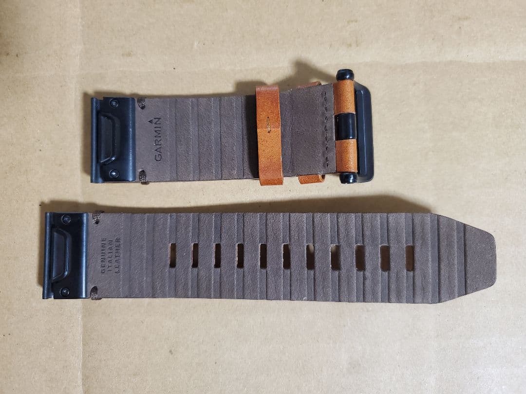 中古 純正 QuickFit26レザー革バンドベルトGARMINガーミンBK