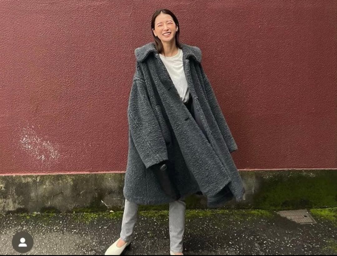 美品　VOLUME FLARE BOA COAT ボアコート