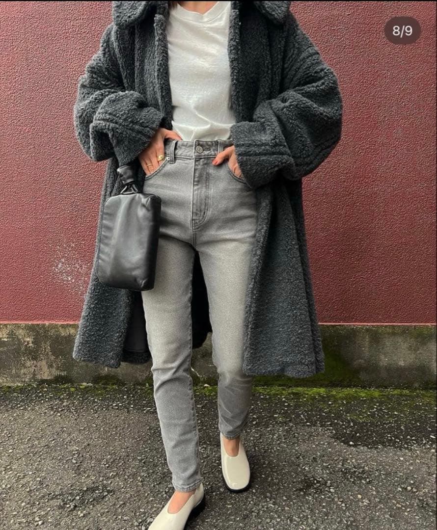 美品　VOLUME FLARE BOA COAT ボアコート