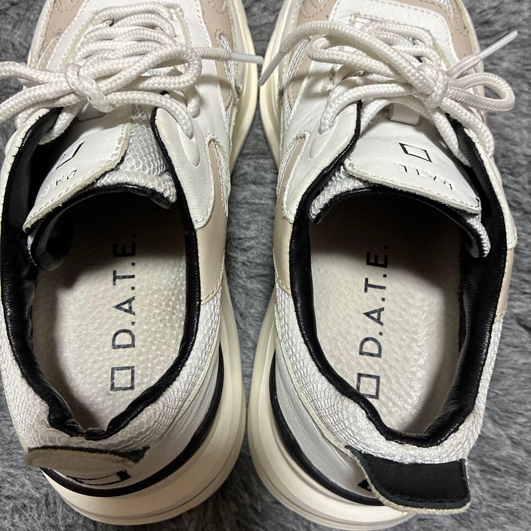 DＡＴＥ　ＦUＧＡ ホワイト　スニーカー　２４.５㎝