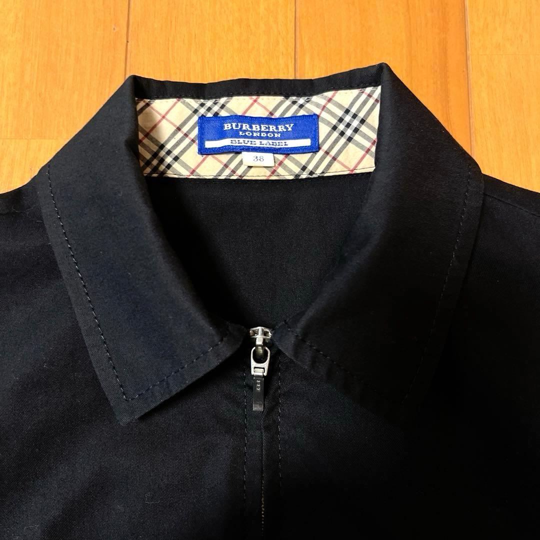 ♡大人気♡ バーバリーブルーレーベル♡フルジップ シャツワンピース ベルト付 黒