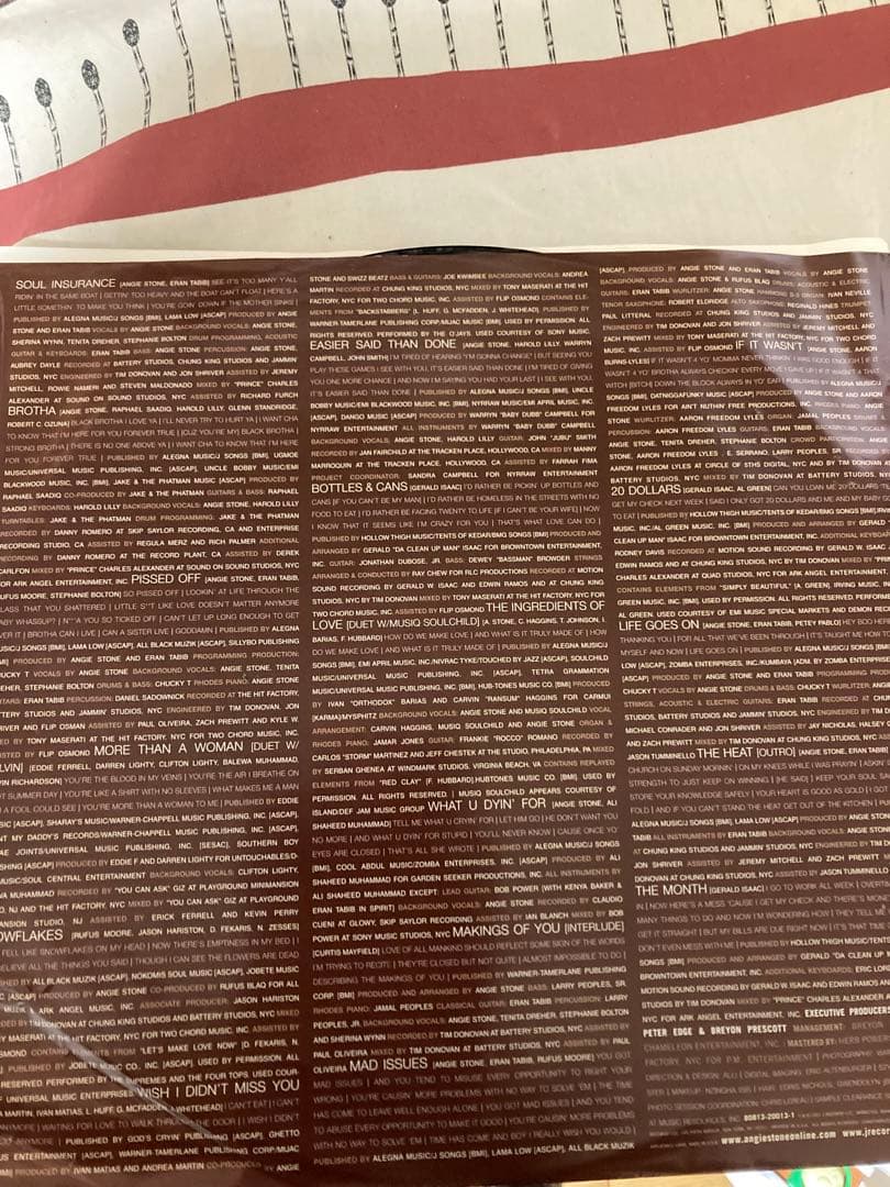 洋楽 Angie Stone Mahogany Soul LP