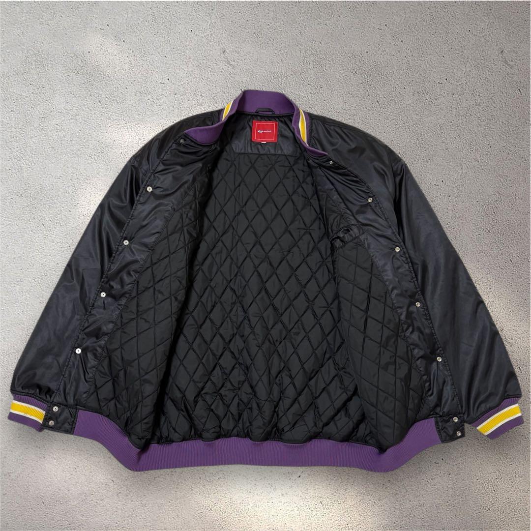 【希少 大きめ2XL】Reebok×Lakers NBA スタジャン ジャケット
