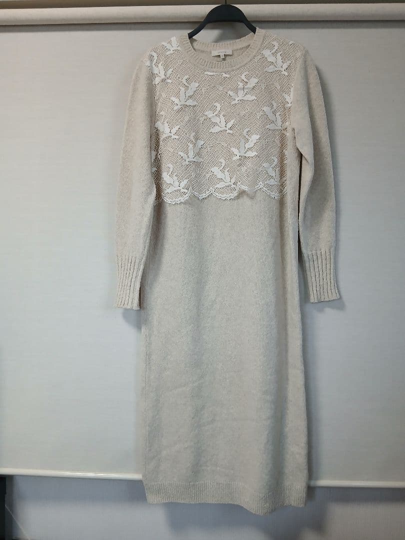 エポカ レースコンビニットドレス ロング L