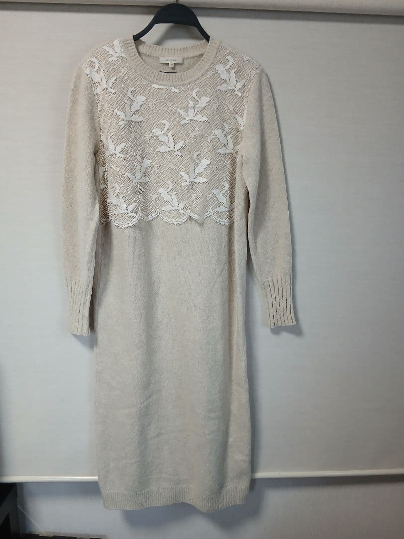 エポカ レースコンビニットドレス ロング L