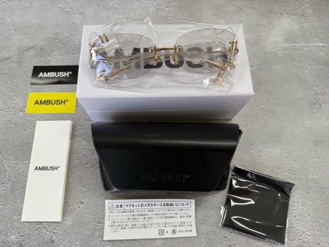 『値下げ』ambush アンブッシュピアス サングラス ゴールド