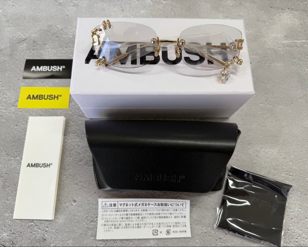 『値下げ』ambush アンブッシュピアス サングラス ゴールド