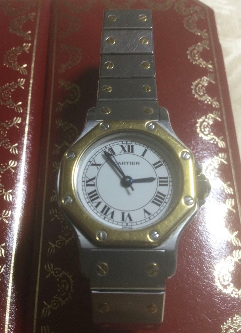 カルティエ　サントスオクタゴン　腕時計　レディース 自動巻き