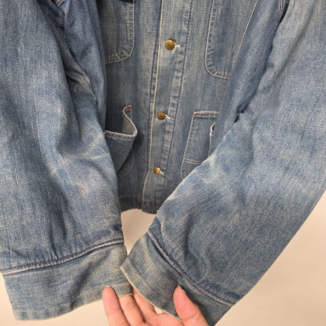 60s SEARS シアーズ　デニムカバーオール　ブランケットライナー　サイズL