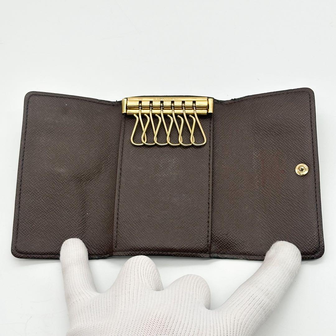 ルイヴィトン ミュルティクレ 6 ダミエ コンパクト キーケース エベヌ