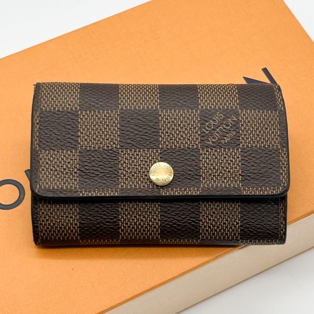 ルイヴィトン ミュルティクレ 6 ダミエ コンパクト キーケース エベヌ