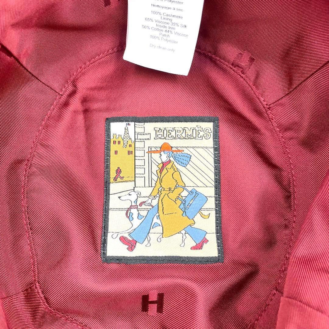 鑑定済・極美品★エルメス　カシミヤ　カルヴィ　バケットハット　セリエ　57