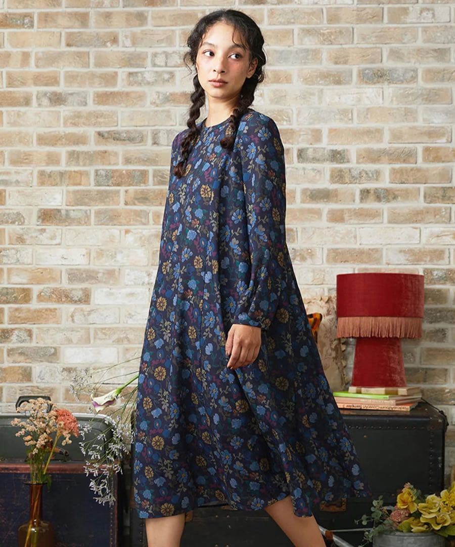 ホコモモラ今季新品タグ付き　フラワープリントワンピース38 33000円