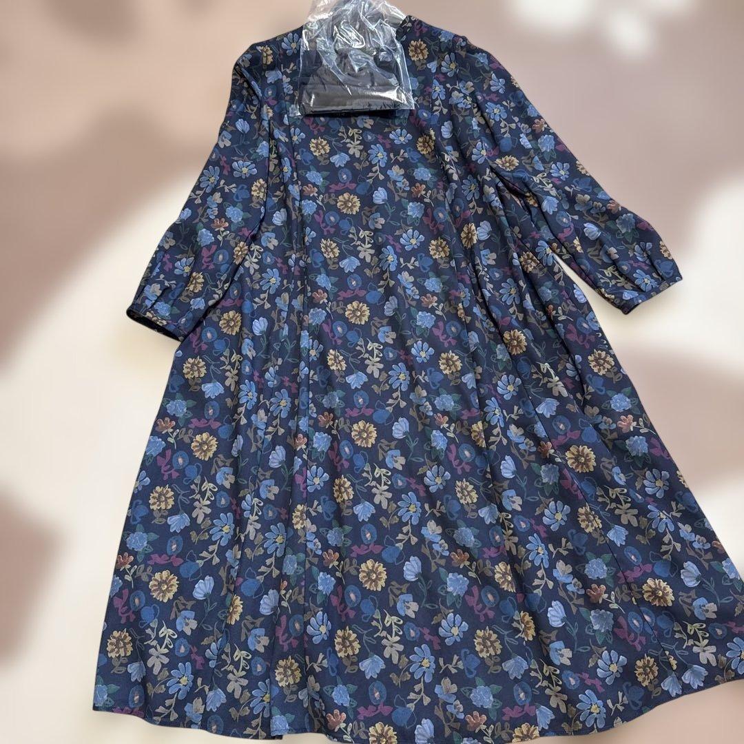 ホコモモラ今季新品タグ付き　フラワープリントワンピース38 33000円