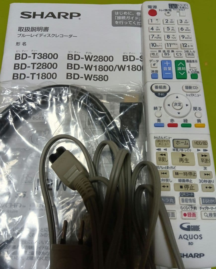 SHARP AQUOS BD-W1800W HDD新同品交換