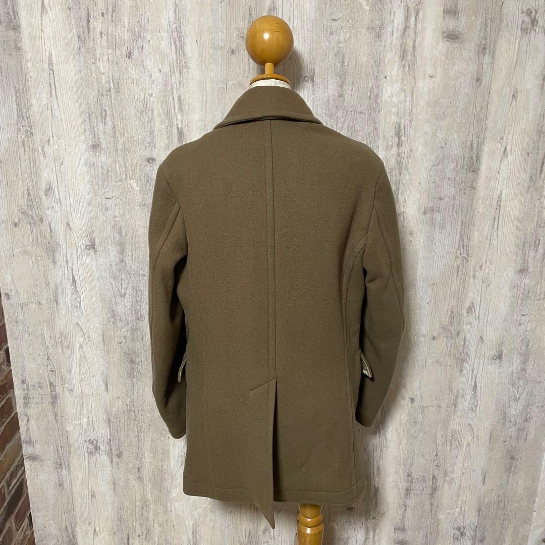 【SCYE BASICS】カシミア混 メルトンウールPコート　38