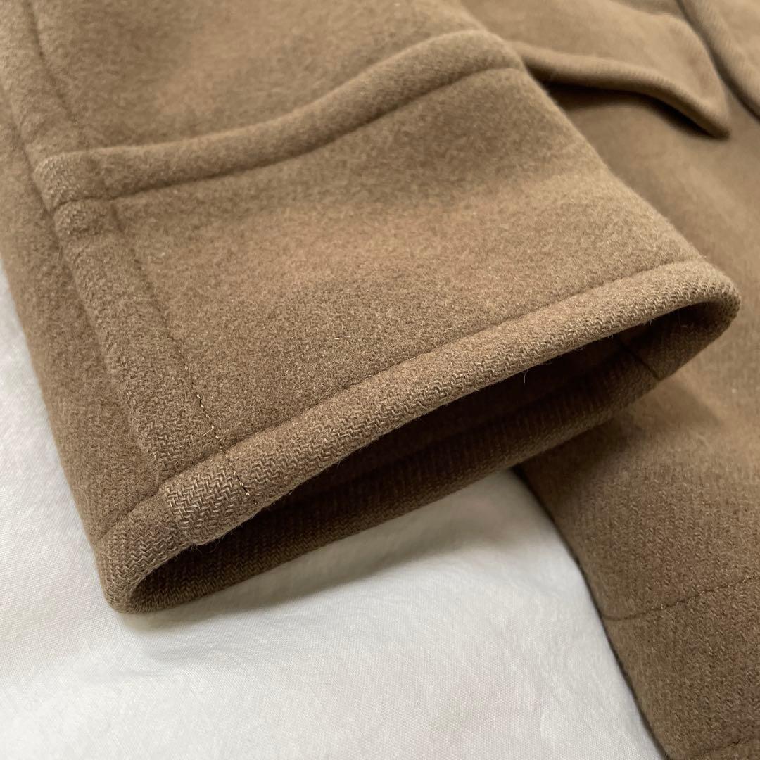 【SCYE BASICS】カシミア混 メルトンウールPコート　38