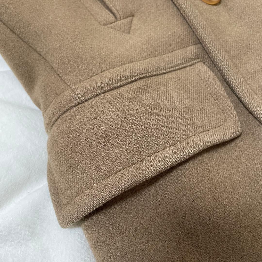 【SCYE BASICS】カシミア混 メルトンウールPコート　38