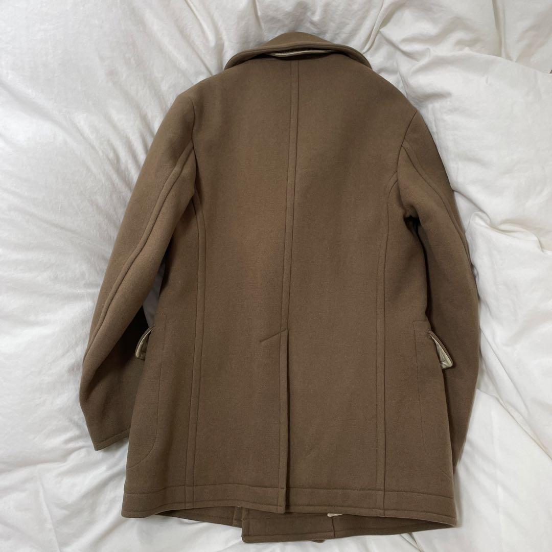 【SCYE BASICS】カシミア混 メルトンウールPコート　38