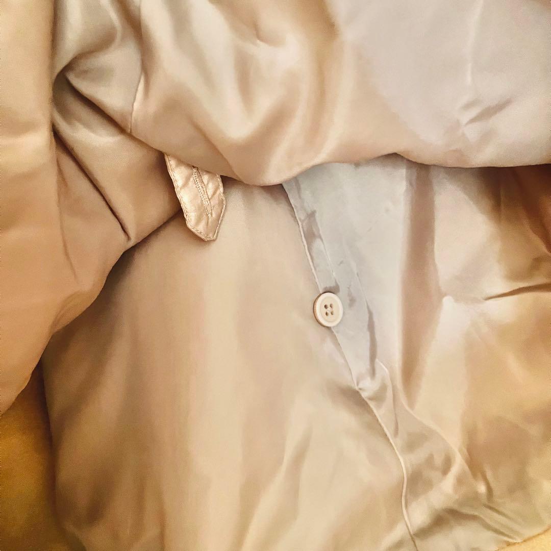 アンクルージュ トリプルリボン ポンチョ コート ケープ ベージュ アウター