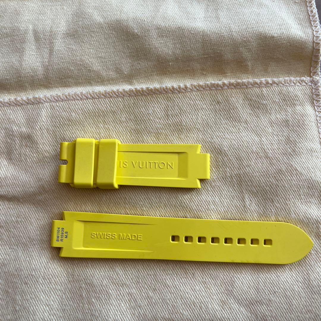 極美品♥️Louis Vuitton♥️ラバーベルト モノグラム 黄色 タンブール