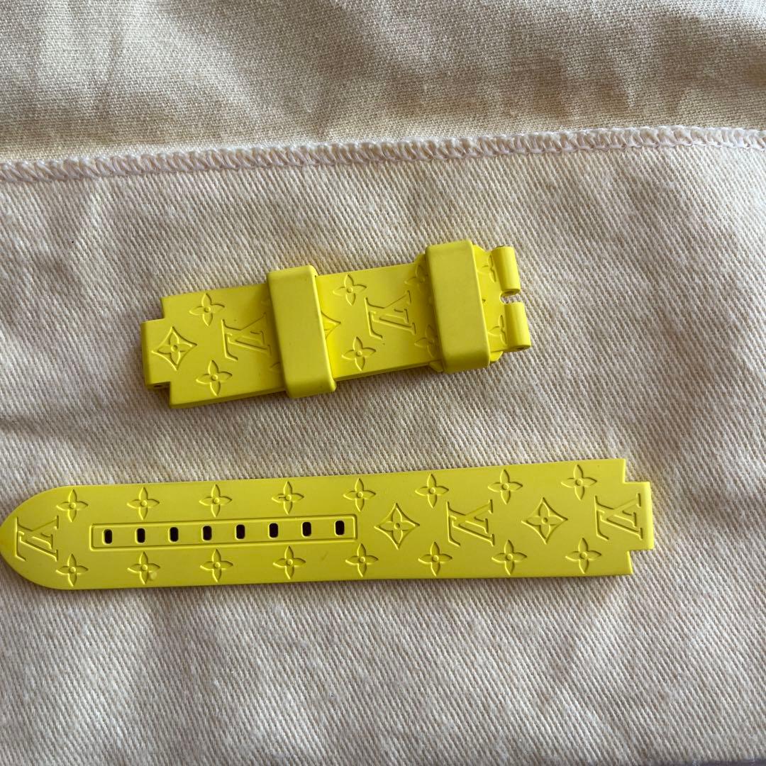 極美品♥️Louis Vuitton♥️ラバーベルト モノグラム 黄色 タンブール