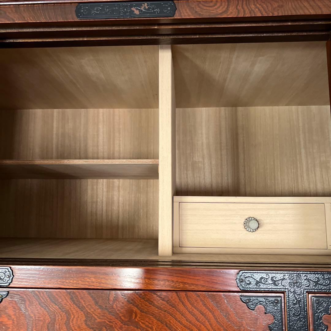 四尺三ツ抽着物桐箪笥 鍵付 衣装盆 相模原市 和箪笥 民藝たんす 時代箪笥