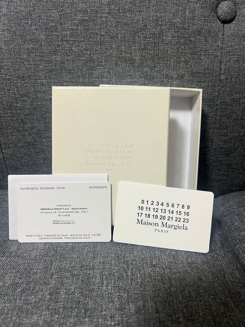 【正規品保証カード他付属品付】Maison Margiela ブラックキーケース