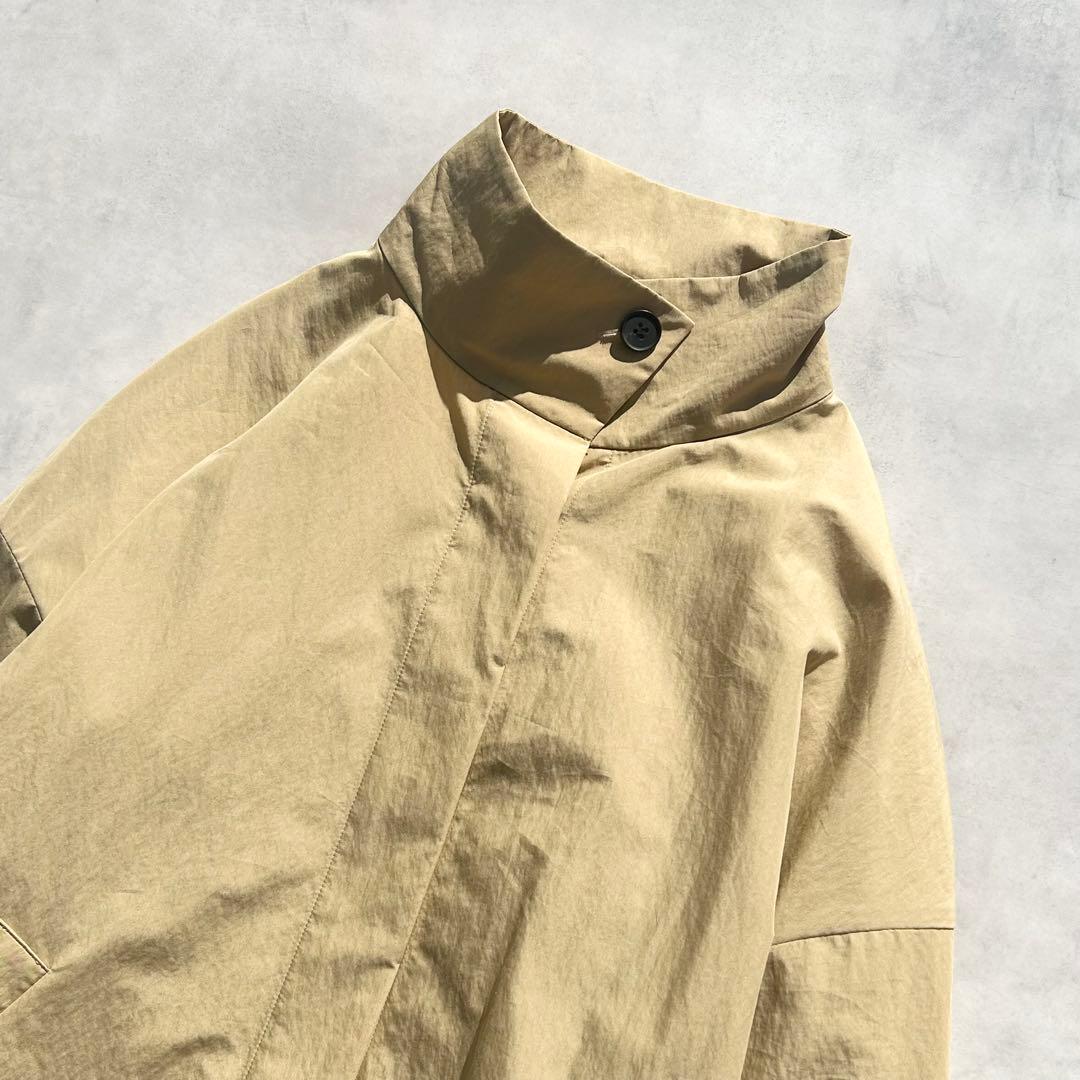 エブール　イージーコットン シャツアウター　ベージュ　スプリングコート　24AW