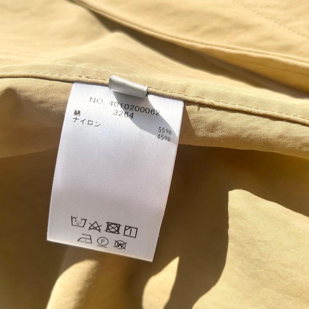 エブール　イージーコットン シャツアウター　ベージュ　スプリングコート　24AW