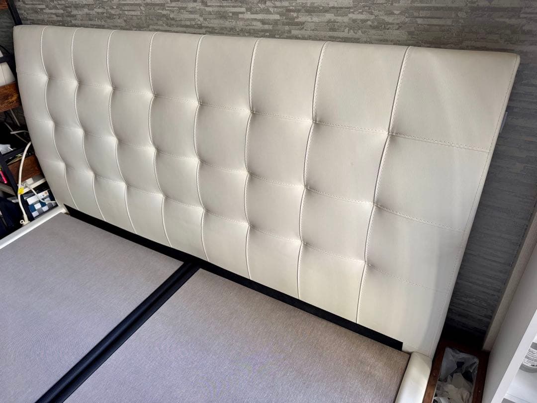 【送料込み】フランスベッド IQ Bed ホワイト クイーンベッドフレーム