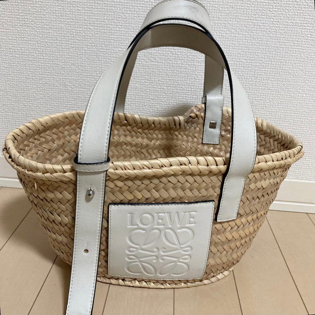 LOEWE ロエベ ラフィアカゴバックSサイズ