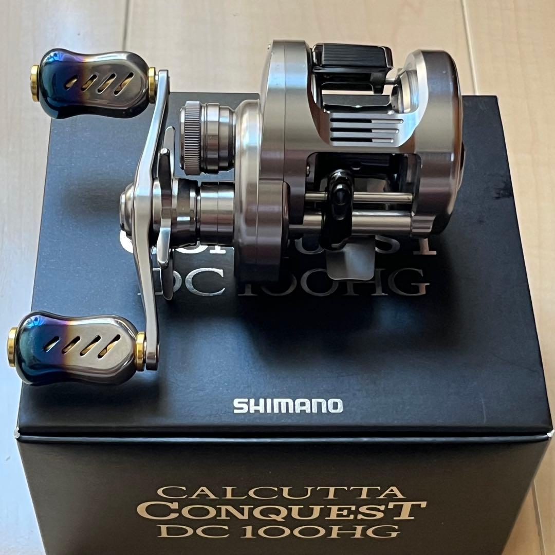 SHIMANO カルカッタコンクエスト DC 100HG チタンノブ