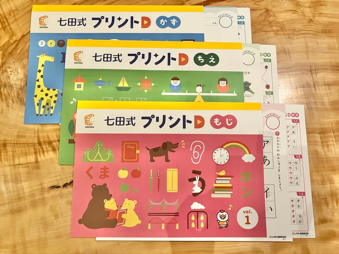 【未記入】七田式プリントD 幼児用学習セット