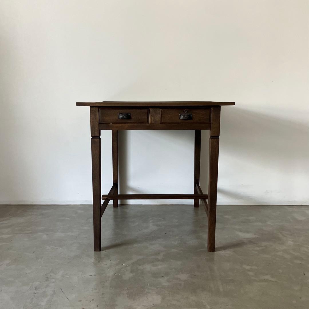 レトロ　アンティーク　ヴィンテージ　古道具　古家具　テーブル　机　木製