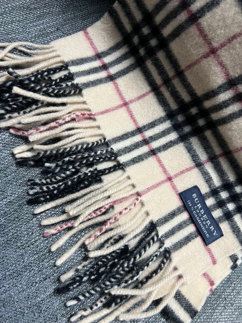 BURBERRY LONDON バーバリー マフラー カシミヤ100%