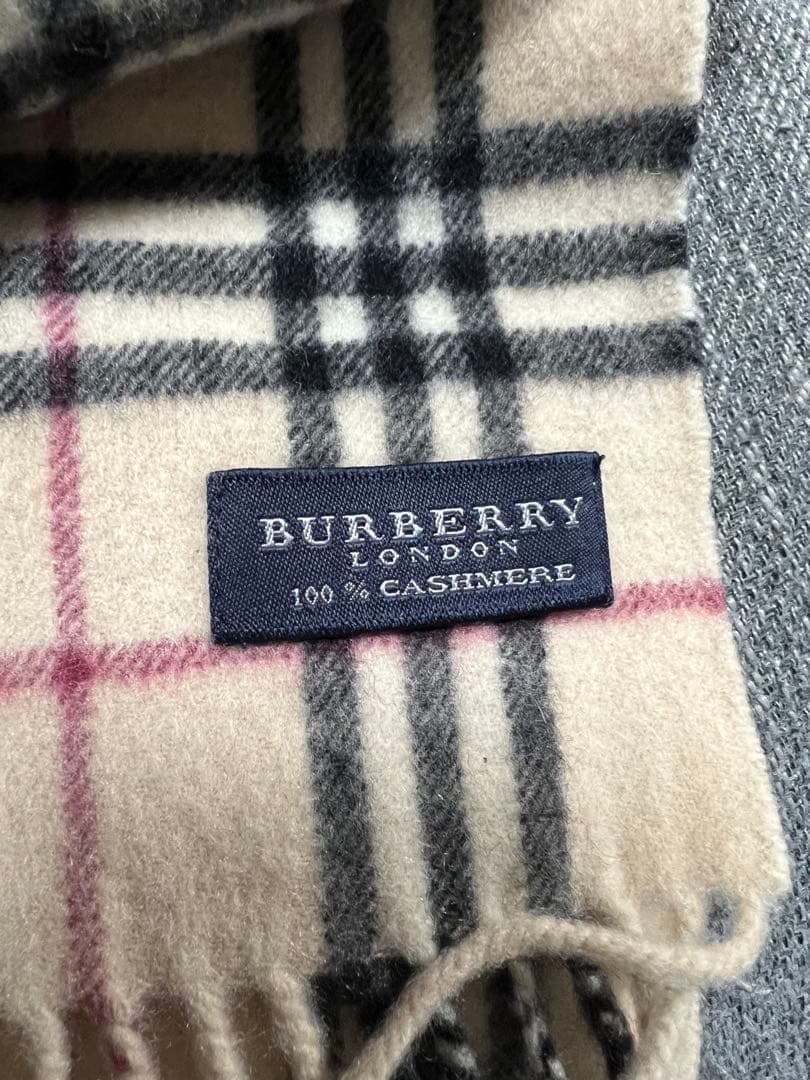 BURBERRY LONDON バーバリー マフラー カシミヤ100%
