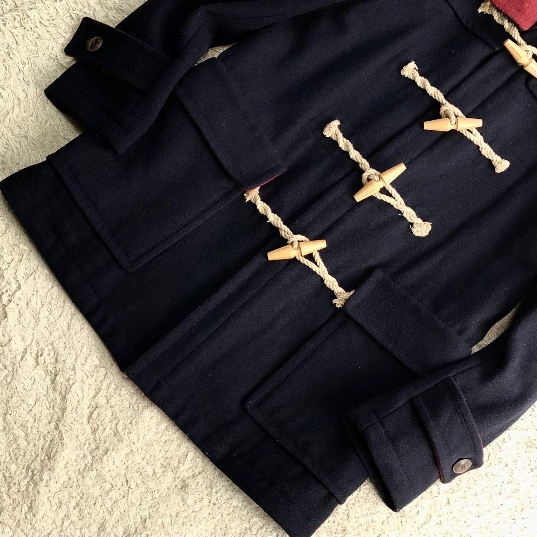 美品 バーバリーブラックレーベル ダッフルコート ノバチェック Mサイズ ウール