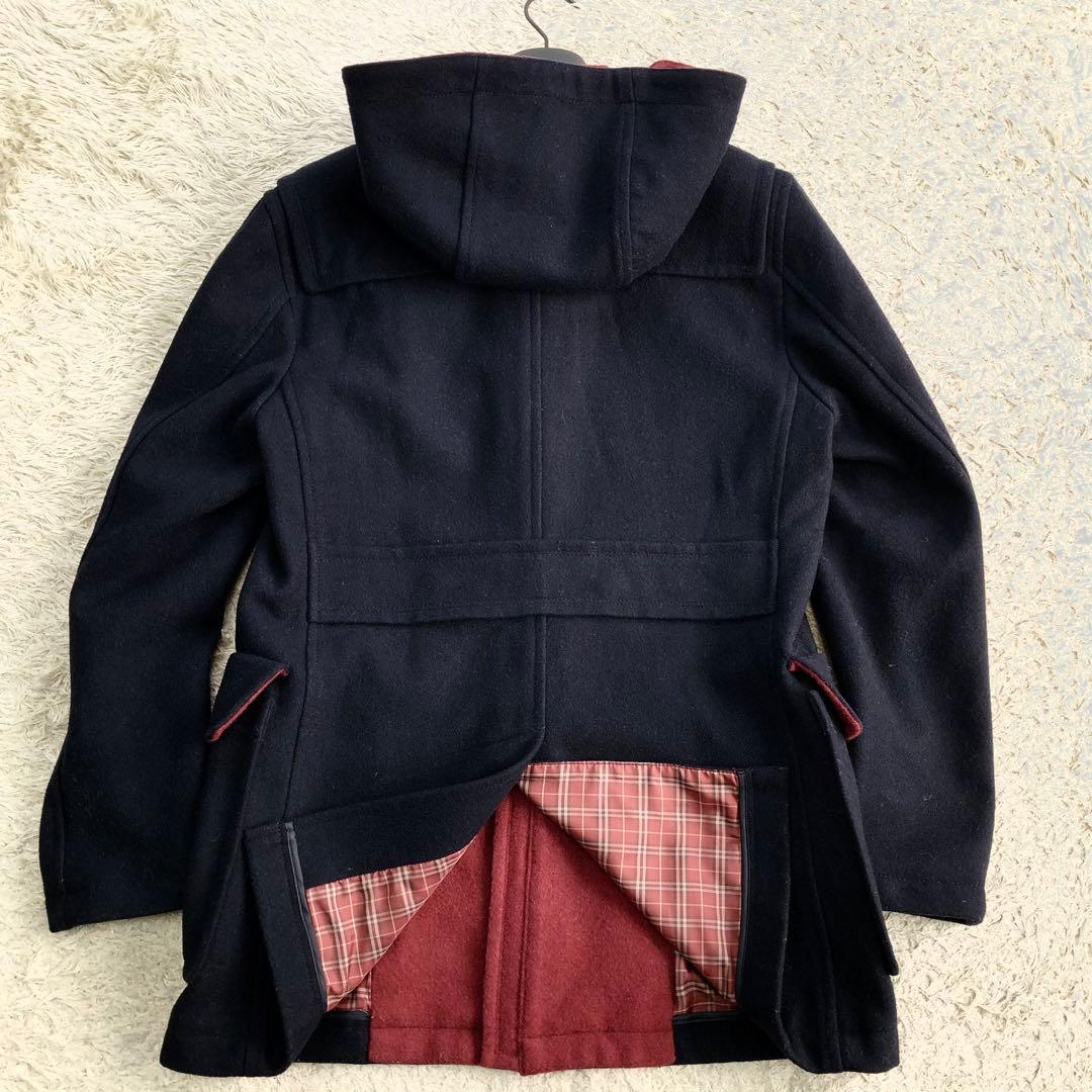 美品 バーバリーブラックレーベル ダッフルコート ノバチェック Mサイズ ウール