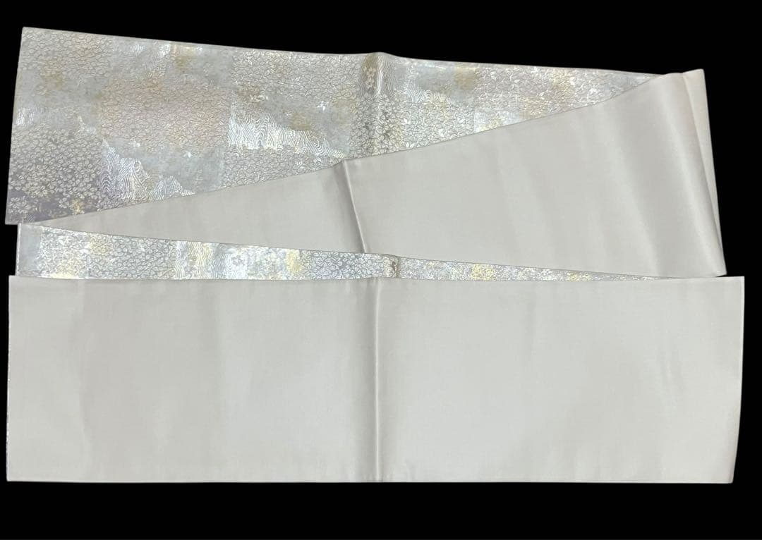 織の弘彩 袋帯 六通柄 正絹 市楽吉野桜 引箔 唐織 証紙 未使用 イ6535